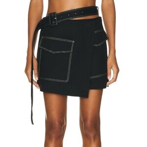 Helmut Lang Trench Wrap Skirt